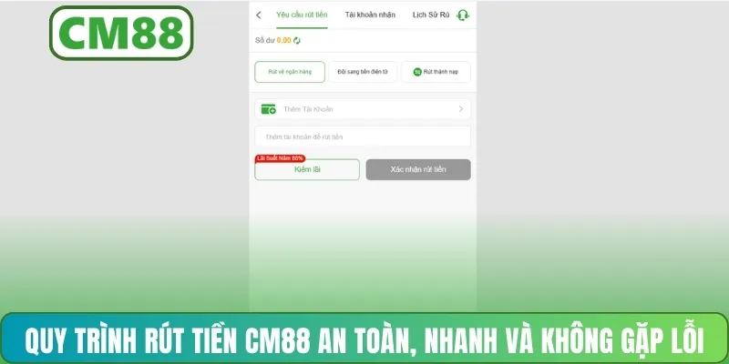 Danh sách các phương pháp nạp rút tiền CM88 thông dụng